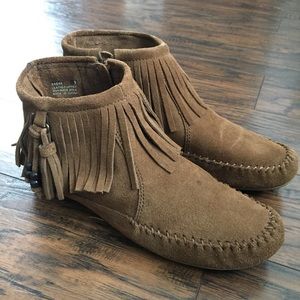 Minnetonka Fringe Booties